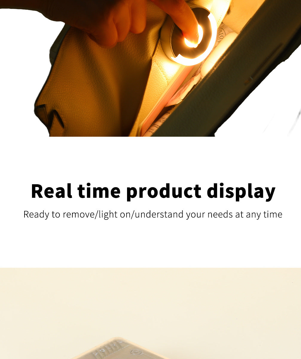 Touch Long Endurance KTV Bar Compact Vag Light Creative DIY Lighting LED Light Goddess Exquisite Gift Circular Bag Light Outdoo