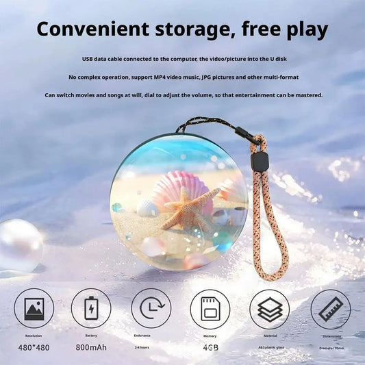 3D Crystal Ball Video Player Audio Video Display Electronic Ball Memory Ball