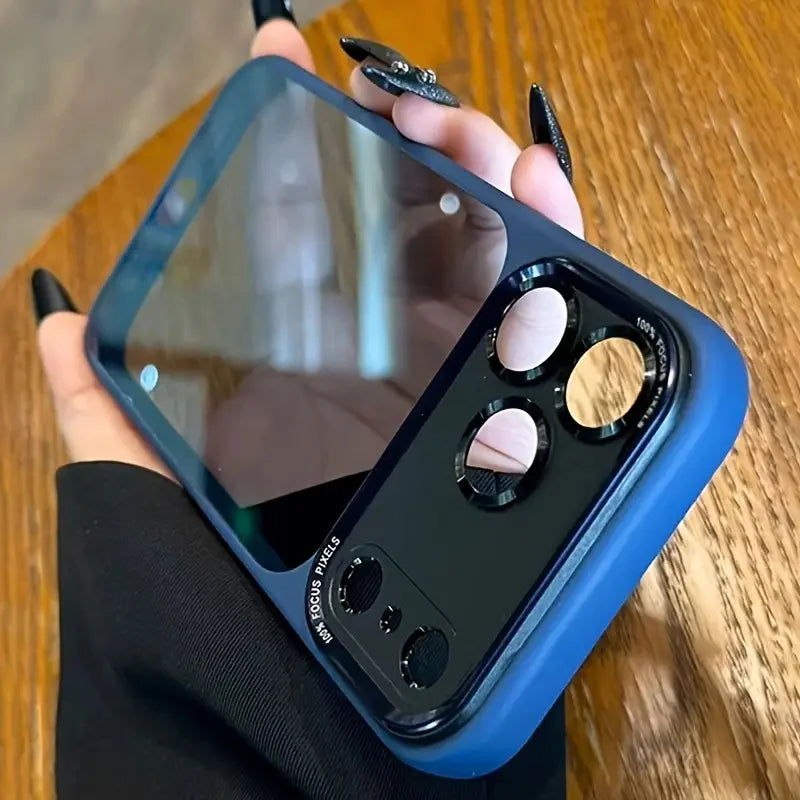 Luxurious and high-quality semi-transparent Leica metal lens frame protective case suitable for iPhone 17 Promax 16 15 14 13 Pro