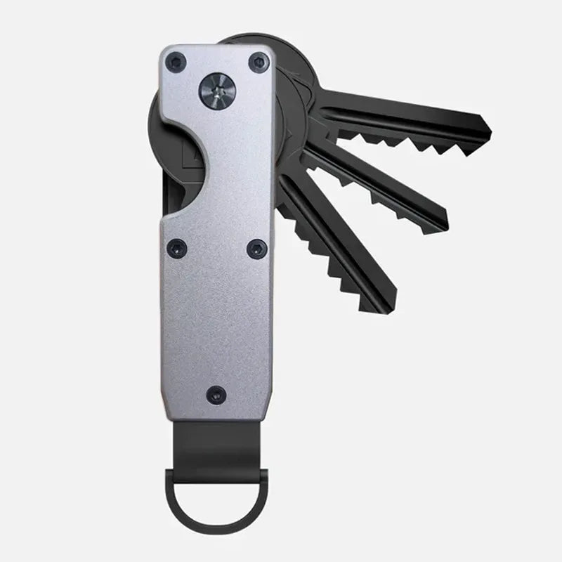 Key Organizer Compact Holder Metal Key Chain Minimalist key case holder for keychain Secures 1-5 Keys
