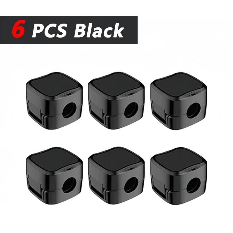 Magnetic Cable Clips Adjustable Cord Holder | Adhesive Under Desk Mgmt Organizer for Home Office Car Wall Desktop Nightstand