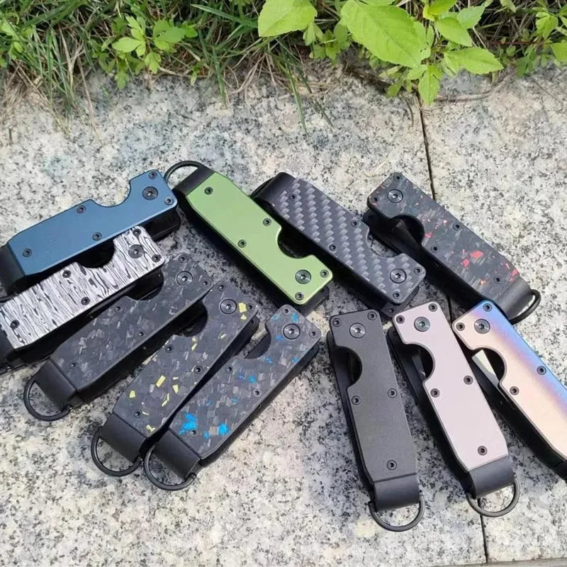 Key Organizer Compact Holder Metal Key Chain Minimalist key case holder for keychain Secures 1-5 Keys