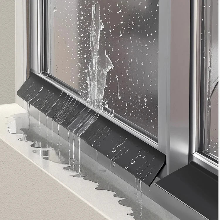 1m Home Window Water Blocking Bar Sliding Window Rain Weatherstrip Balcony Insulation Windproof Sealing Strip Flashing Board