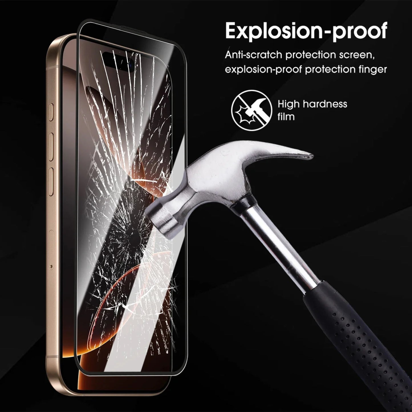For IPhone 17 ProMax/17 Pro/17 Air Easy To Install Tempered Glass Screen Protectors HD Clear Films for IPhone 17 17Pro 17Air