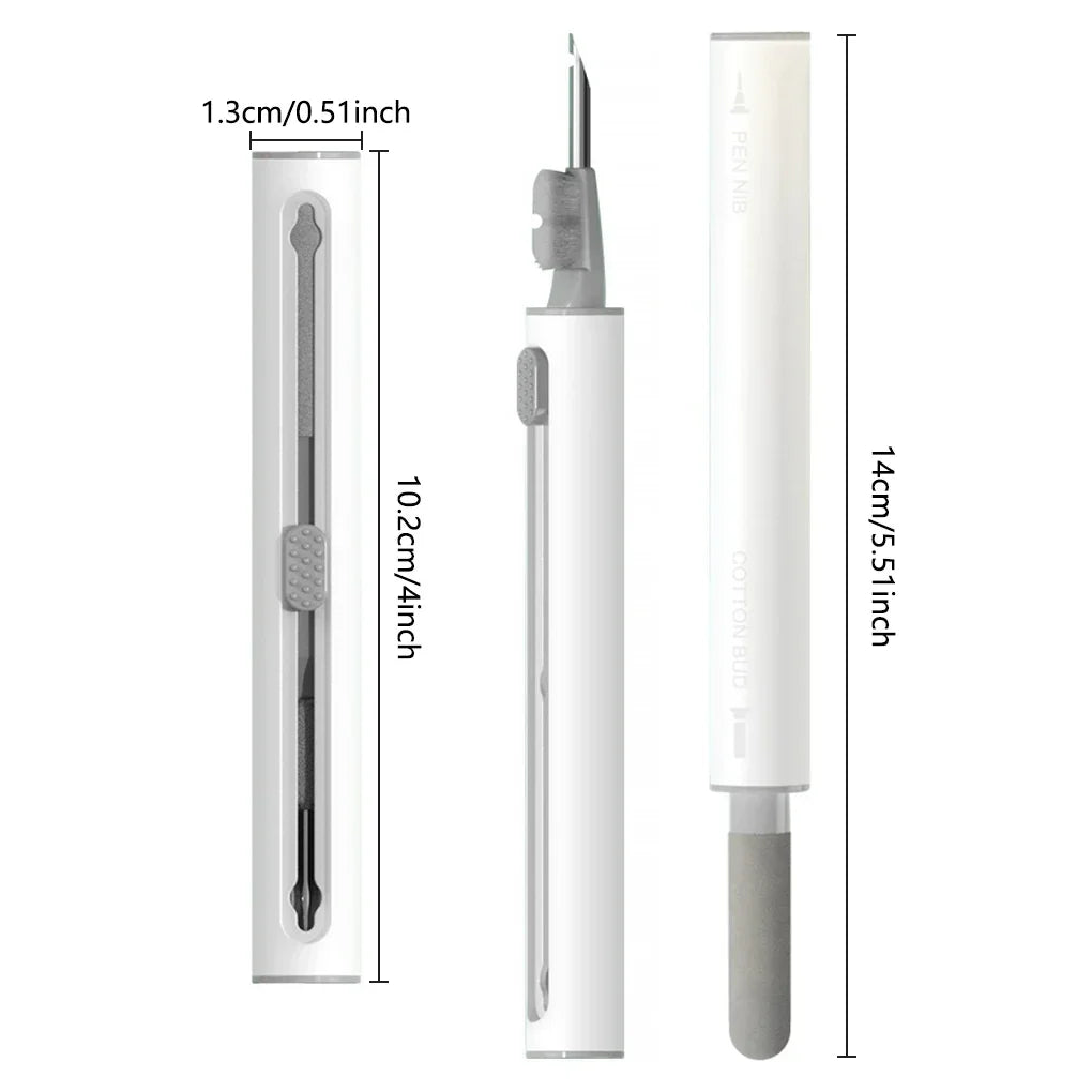 3 in 1 Sliding Cleaning Pen for Earphones Brush for Airpods 3 Pro Series Case Headsets Cleaners Earbuds Cleaning Tools