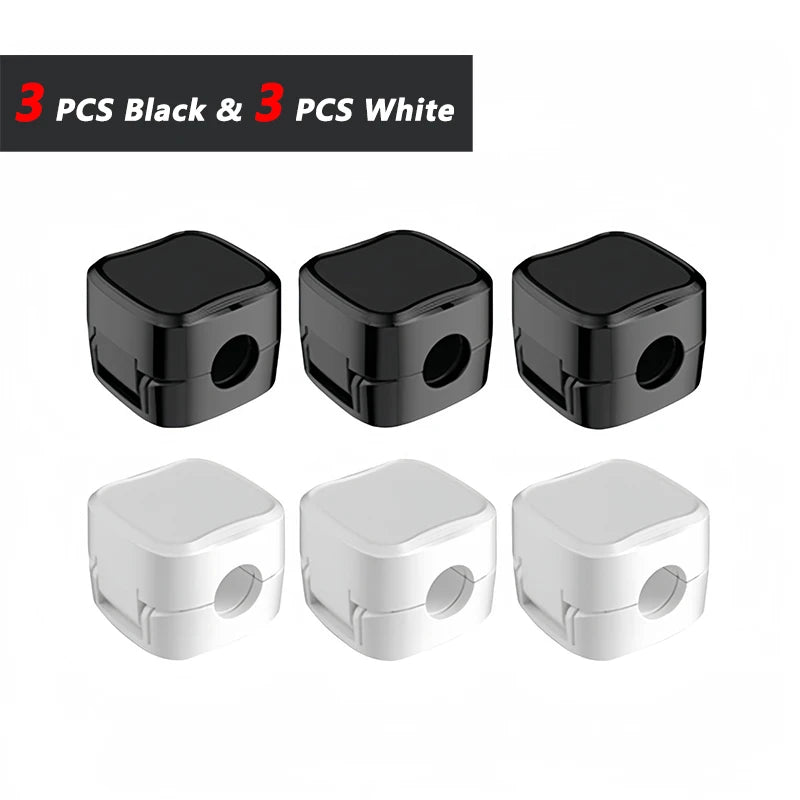 Magnetic Cable Clips Adjustable Cord Holder | Adhesive Under Desk Mgmt Organizer for Home Office Car Wall Desktop Nightstand