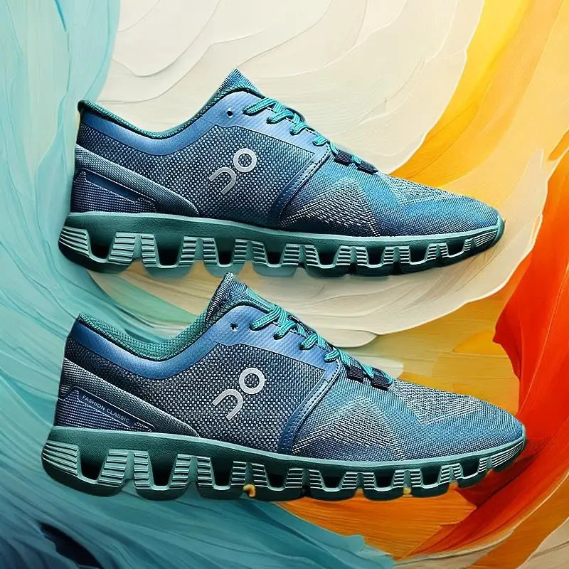 Spring and Autumn New Versatile Cool Running Youth Outdoor Sports Running Shoes Low Top Lace-up Casual Couple Shoes