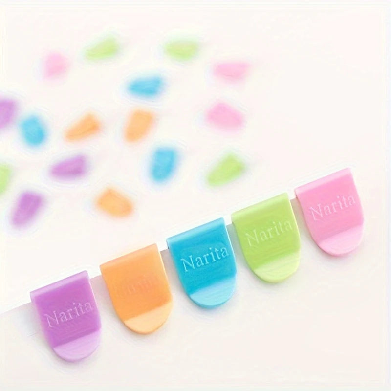 20Pcs Paper Clips Documents Bookmarks File Index Page Holder Colorful Bookmark Page Clips Book Page Corner Binder Clip