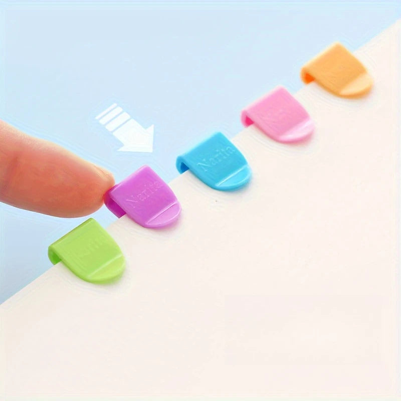 20Pcs Paper Clips Documents Bookmarks File Index Page Holder Colorful Bookmark Page Clips Book Page Corner Binder Clip