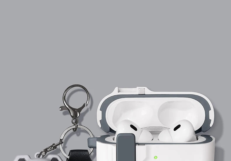 Protective Case For Airpods 4 Cover Luxury Earphone Cover Case For Apple Airpodspro 2 3 1/2 Air Pods Pro Shockproof With Hook