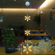 LED Christmas Window Star Lights – Suction Cup Hanging Decorations