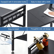 Extendable 2-Tier Microwave Rack – Adjustable Kitchen Countertop Organizer