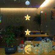 LED Christmas Window Star Lights – Suction Cup Hanging Decorations