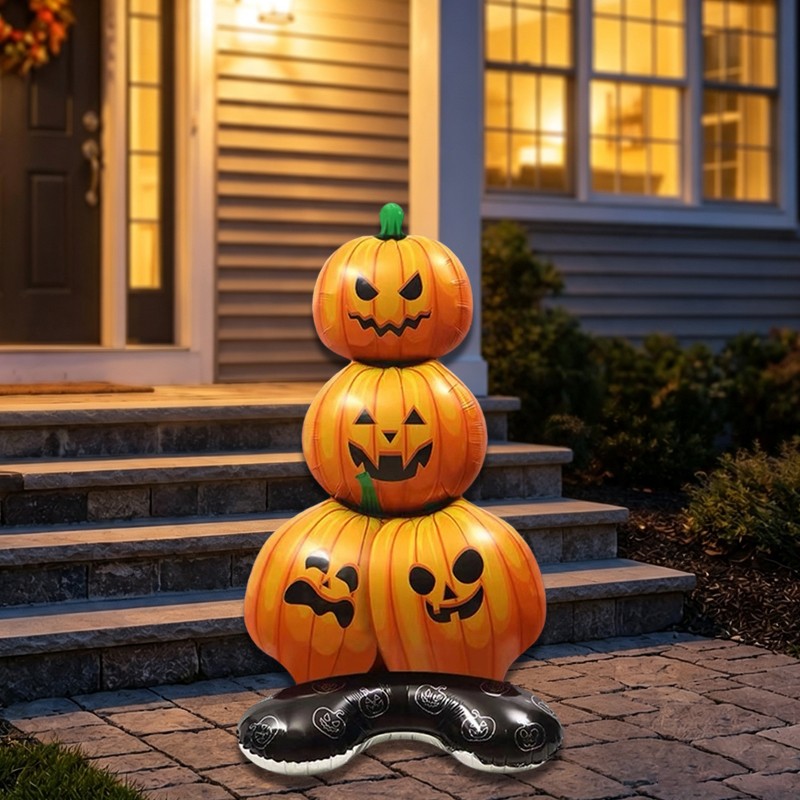 Giant Halloween Inflatable Pumpkin Decoration – Foil Balloon for Indoor & Outdoor Display