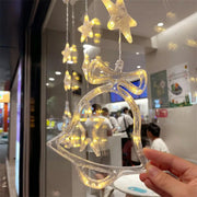 LED Christmas Window Star Lights – Suction Cup Hanging Decorations