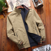 Men's Reversible Stand-Collar Casual Jacket