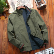 Men's Reversible Stand-Collar Casual Jacket