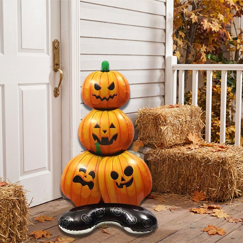 Giant Halloween Inflatable Pumpkin Decoration – Foil Balloon for Indoor & Outdoor Display