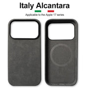 Alcantara Magnetic Phone Case – Shockproof Protective Cover for iPhone 17 Series