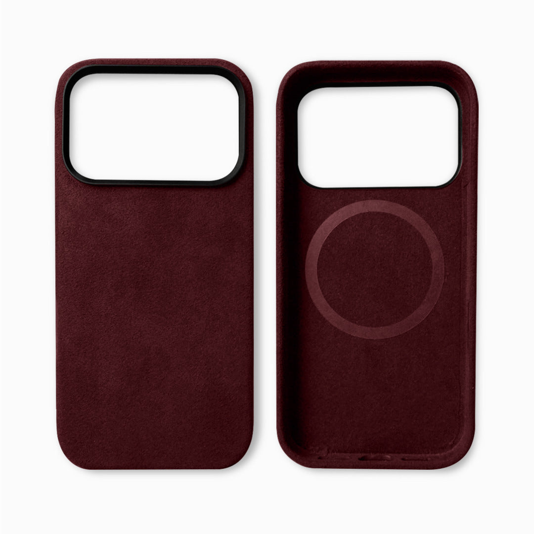 Alcantara Magnetic Phone Case – Shockproof Protective Cover for iPhone 17 Series