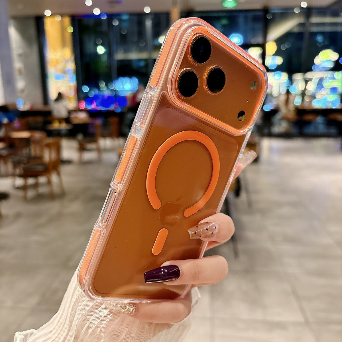 Crystal Clear Magnetic Phone Case – Shockproof Transparent Cover for iPhone 15/16/17 Series