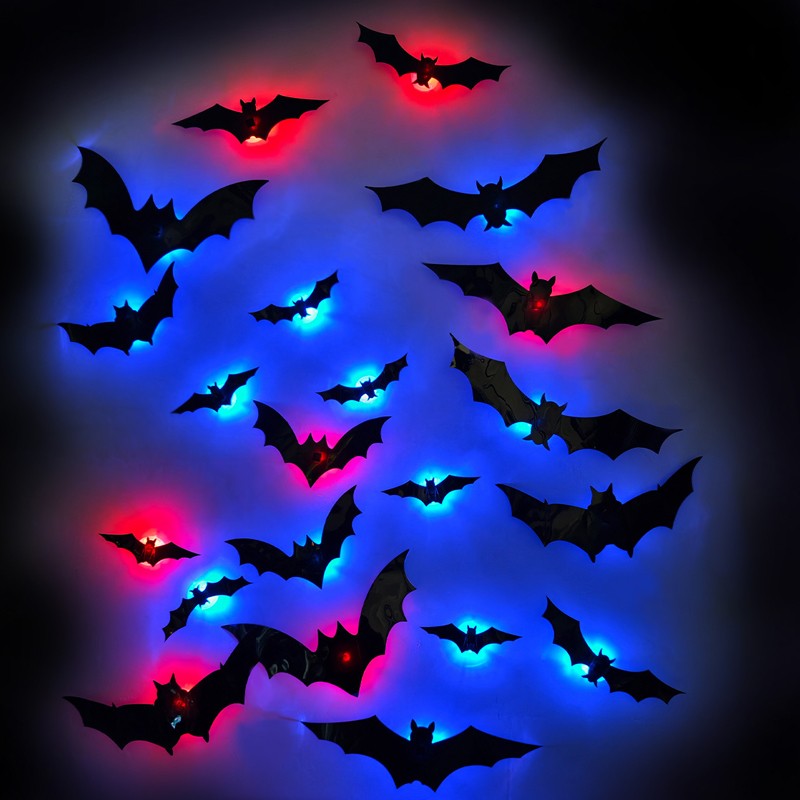 3D LED Bat Wall Decorations – Halloween Party Lights