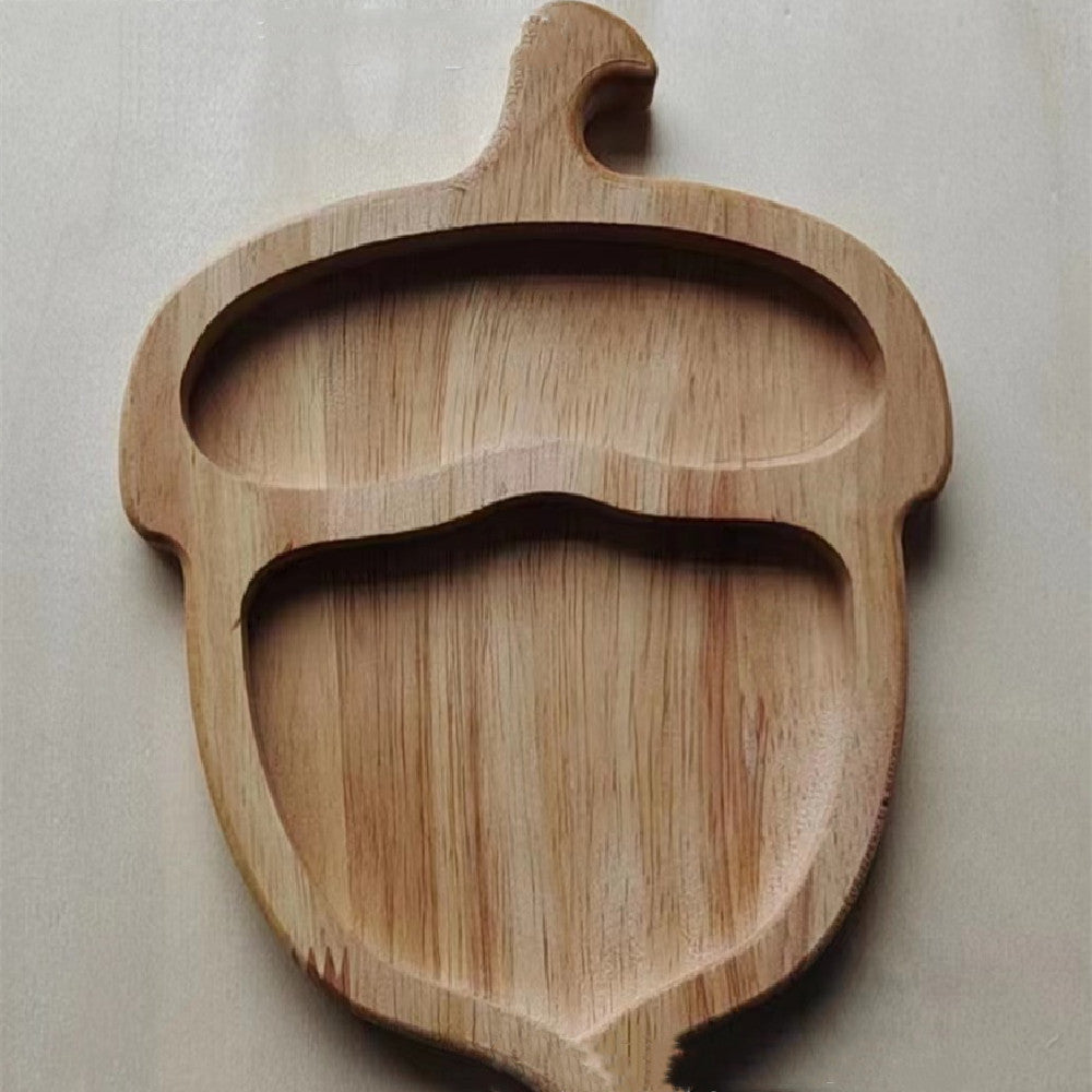 Wooden Snack Tray Set – Fruit & Animal Shaped Serving Trays