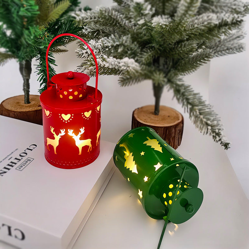 LED Christmas Candle Lanterns – Flameless Nordic Style Decorative Lights
