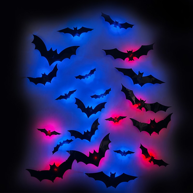 3D LED Bat Wall Decorations – Halloween Party Lights