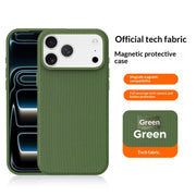Slim Magnetic Fabric Phone Case – Shockproof Minimalist Cover for iPhone