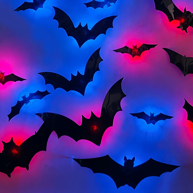 3D LED Bat Wall Decorations – Halloween Party Lights