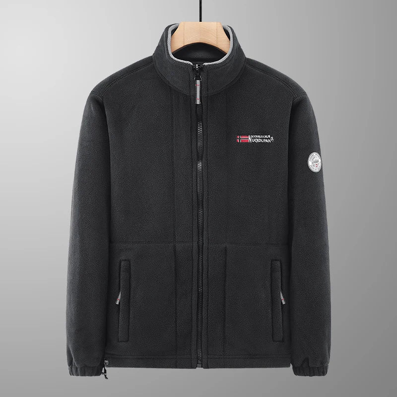 2026 Hot Functional Couple's Outdoor Fleece Jacket - Winter Warm Thickened Polar Fleece Zip-Up Hoodie Coat for Men & Women