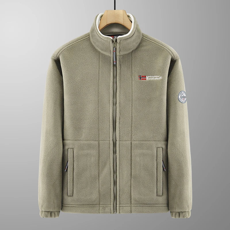 2026 Hot Functional Couple's Outdoor Fleece Jacket - Winter Warm Thickened Polar Fleece Zip-Up Hoodie Coat for Men & Women