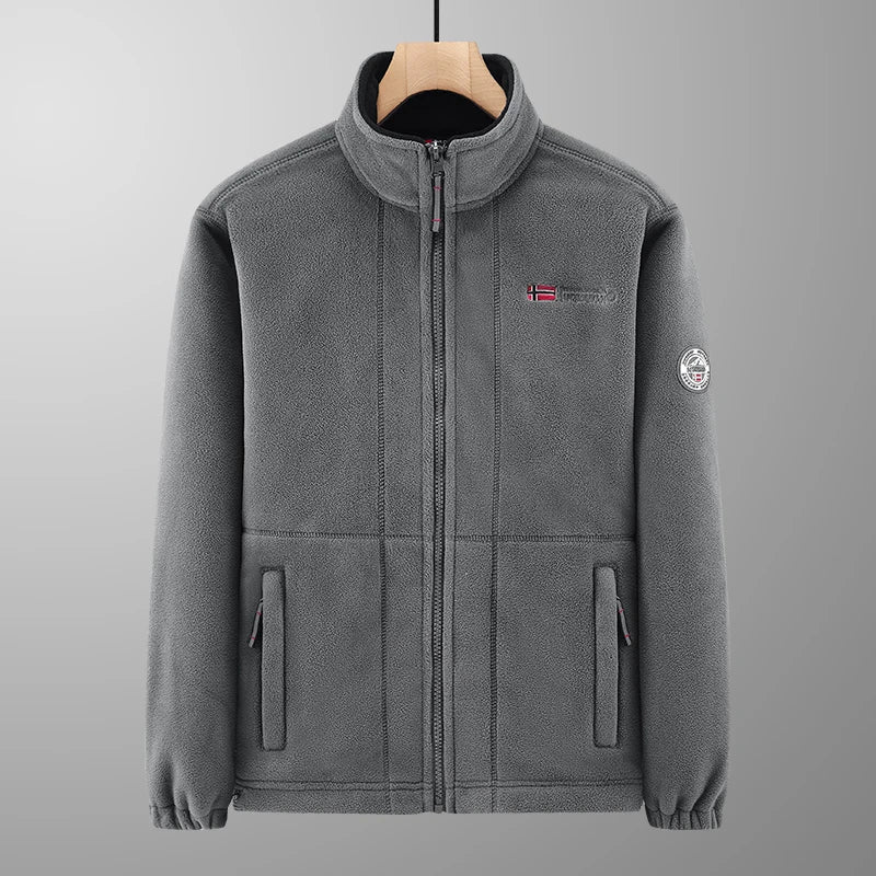 2026 Hot Functional Couple's Outdoor Fleece Jacket - Winter Warm Thickened Polar Fleece Zip-Up Hoodie Coat for Men & Women