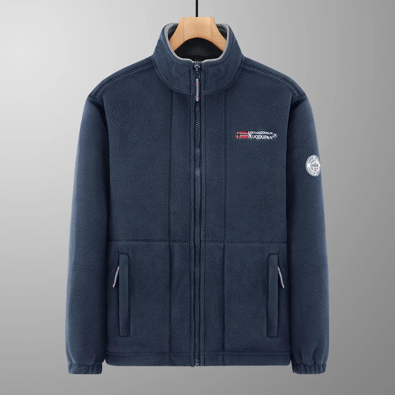 2026 Hot Functional Couple's Outdoor Fleece Jacket - Winter Warm Thickened Polar Fleece Zip-Up Hoodie Coat for Men & Women