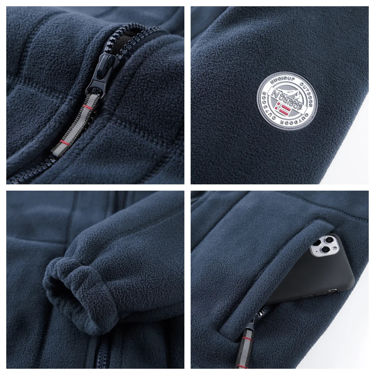 2026 Hot Functional Couple's Outdoor Fleece Jacket - Winter Warm Thickened Polar Fleece Zip-Up Hoodie Coat for Men & Women