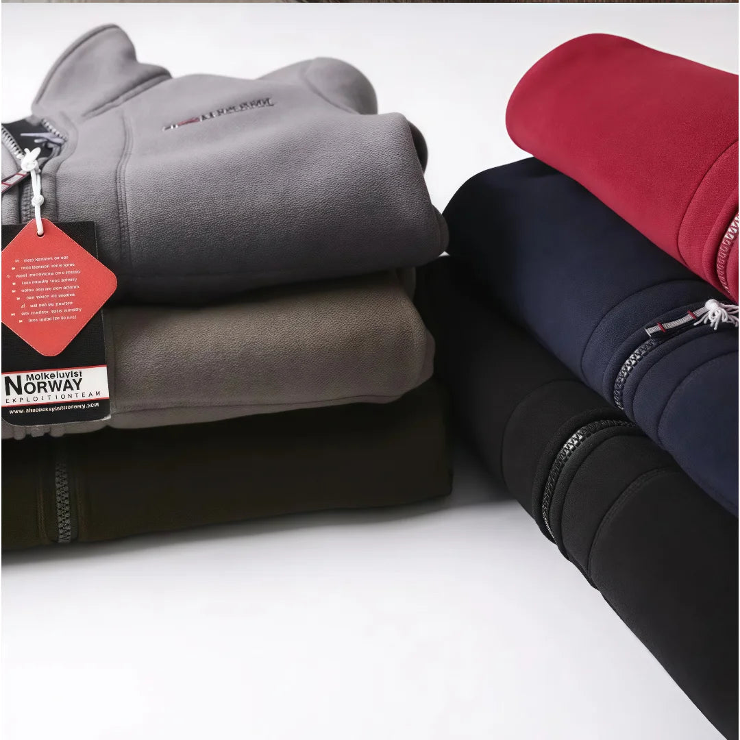 2026 Hot Functional Couple's Outdoor Fleece Jacket - Winter Warm Thickened Polar Fleece Zip-Up Hoodie Coat for Men & Women