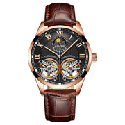 AILANG Men's Automatic Tourbillon Skeleton Watch – Leather Strap