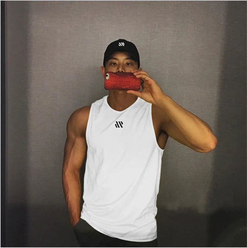 Men's Sleeveless Bodybuilding Tank Top – Quick-Dry Gym Workout Singlet