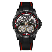 AILANG Men's Sports Automatic Tourbillon Skeleton Watch – Silicone Strap