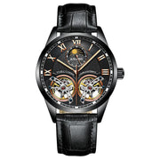 AILANG Men's Automatic Tourbillon Skeleton Watch – Leather Strap