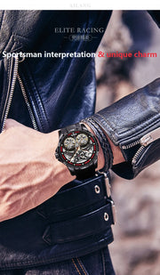AILANG Men's Sports Automatic Tourbillon Skeleton Watch – Silicone Strap