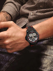 AILANG Men's Sports Automatic Tourbillon Skeleton Watch – Silicone Strap