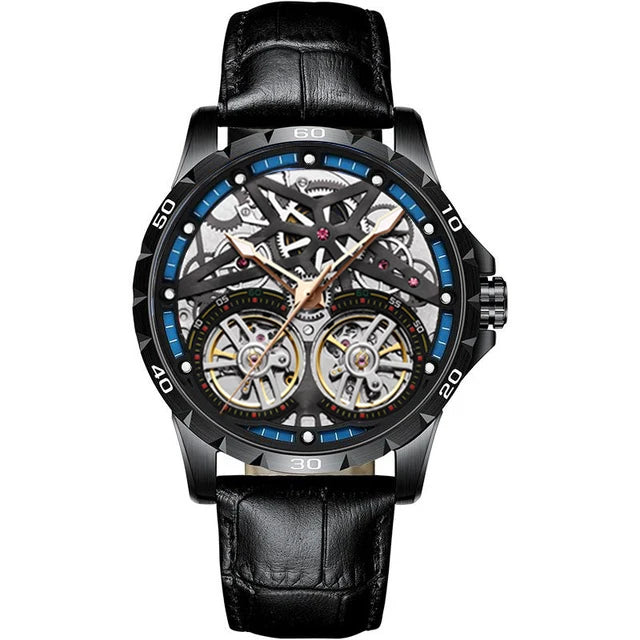 AILANG Men's Sports Automatic Tourbillon Skeleton Watch – Silicone Strap