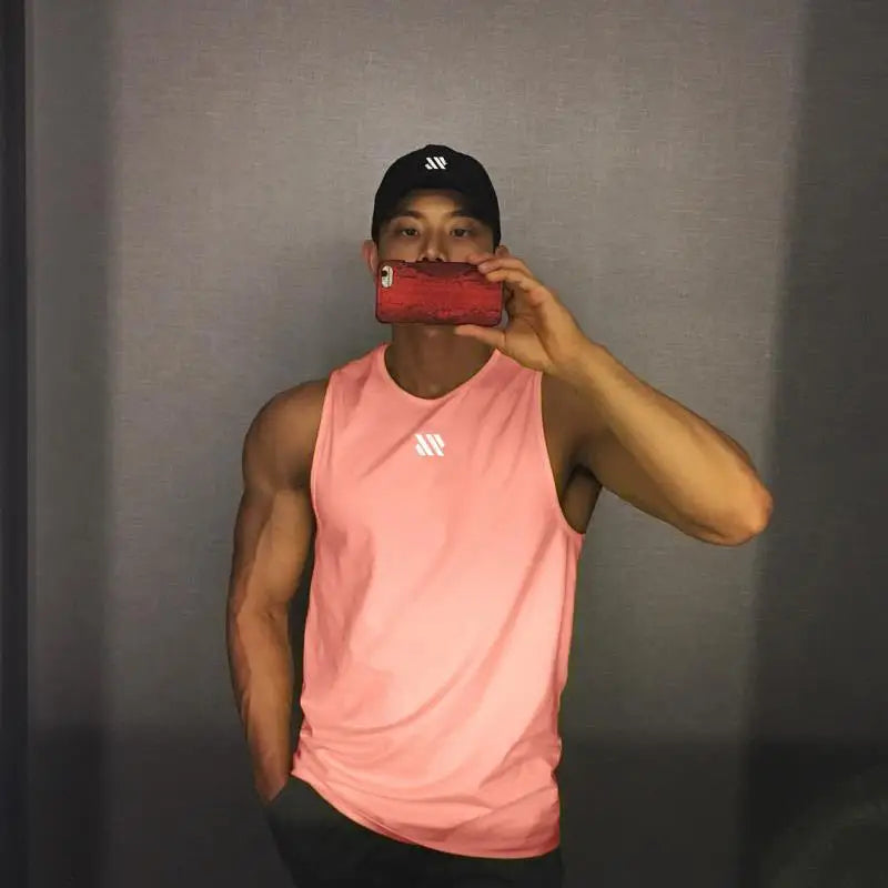 Men's Sleeveless Bodybuilding Tank Top – Quick-Dry Gym Workout Singlet