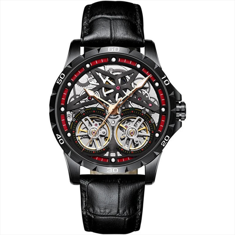 AILANG Men's Sports Automatic Tourbillon Skeleton Watch – Silicone Strap