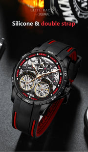 AILANG Men's Sports Automatic Tourbillon Skeleton Watch – Silicone Strap