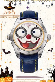 Joker Men's Automatic Moon Phase Diving Watch – Leather Strap
