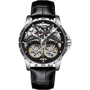 AILANG Men's Sports Automatic Tourbillon Skeleton Watch – Silicone Strap