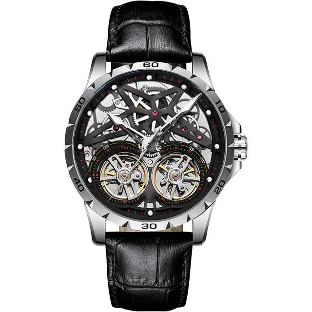 AILANG Men's Sports Automatic Tourbillon Skeleton Watch – Silicone Strap